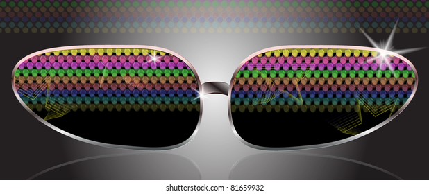 disco Black Sunglasses