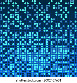 Disco blue azure background. Abstract colorful backdrop in retro style. Party festival template