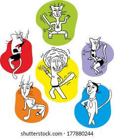 disco cats set