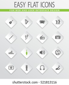 Disco Or Club easy flat web icons for user interface design