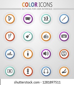 Disco Or Club icon set for web sites and user interface