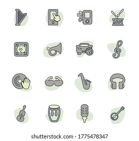 Disco Or Club icon set for web sites and user interface