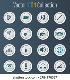 Disco Or Club icon set for web sites and user interface
