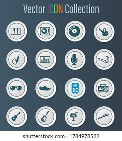 Disco Or Club icon set for web sites and user interface