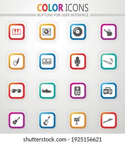 Disco Or Club icon set for web sites and user interface