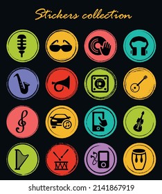 Disco Or Club icon set for web sites and user interface