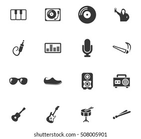 Disco Or Club icon set for web sites and user interface