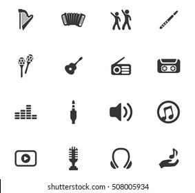 Disco Or Club icon set for web sites and user interface