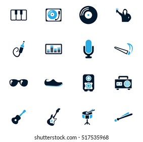 Disco Or Club icon set for web sites and user interface