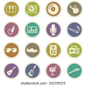 Disco Or Club icon set for web sites and user interface