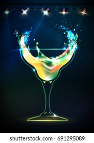 Disco Cocktail background
