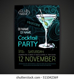 Disco Cocktail Party Poster