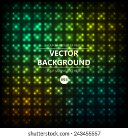 Disco colored abstraction, vector background