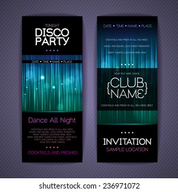 Disco Corporate identity templates. Disco background