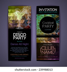 Disco Corporate identity templates. Disco background