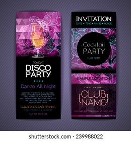 Disco Corporate identity templates. Disco background