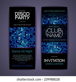 Disco Corporate identity templates. Disco background