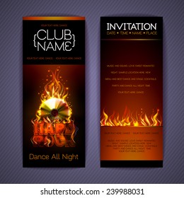 Disco Corporate identity templates. Disco background