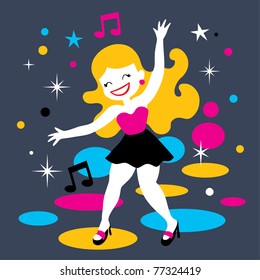 disco dance girl