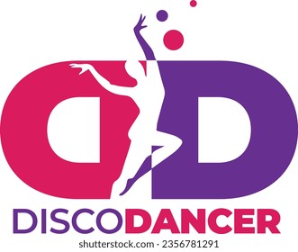 Disco Dancer Creative Logo Design