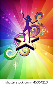 Disco Dancing girl