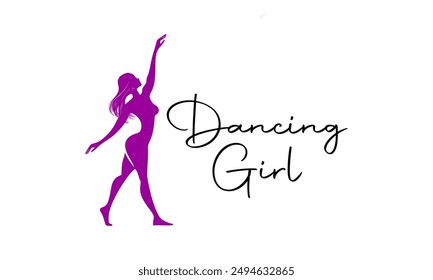 disco, dancing, performer, nightclub, spa, glamour, cheerleader, dancing girl logo, minimalist, dancing school, dating agency,