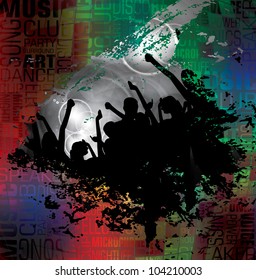 Disco event background