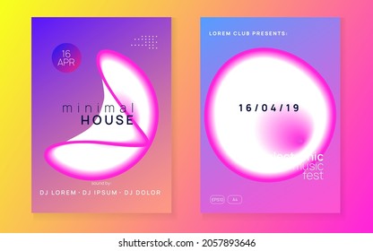Disco Fest. Elegant Background For Set Layout. Cool Art For Invitation. Music And Exhibition Design. Wavy Club Party. Pink And White Disco Fest