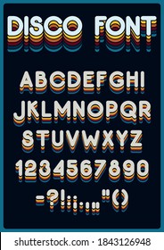 Disco Font 1980s Style Typeface