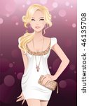 Disco glamour girl