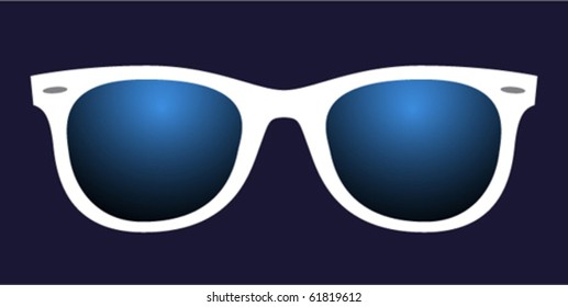 disco glasses with blue lenses