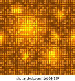 Disco golden background seamless pattern. Vector illustration