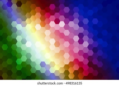disco hexagon background. vector illustration. color. for design