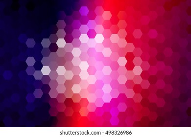 disco hexagon background. vector illustration. color. for design