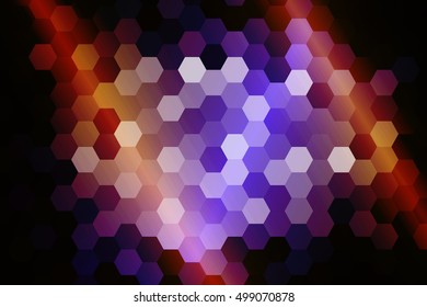 disco hexagon background. vector illustration. color. for design