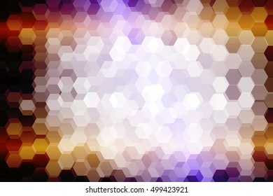 disco hexagon background. vector illustration. color. for design