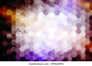 disco hexagon background. vector illustration. color. for design