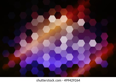 disco hexagon background. vector illustration. color. for design