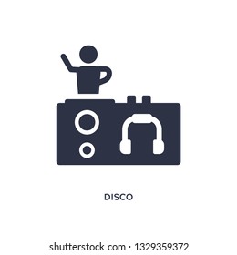 disco icon. Simple element illustration from discotheque concept. disco editable symbol design on white background. Can be use for web and mobile.