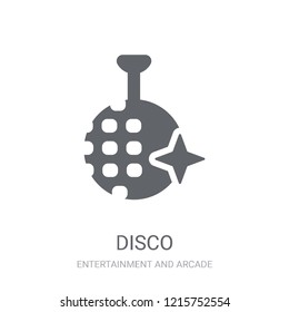 disco icon. Trendy disco logo concept on white background from Entertainment and Arcade collection. Suitable for use on web apps, mobile apps and print media.