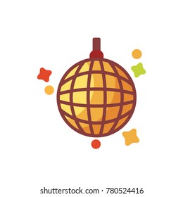 disco lamp icon flat