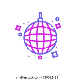 disco lamp icon modern