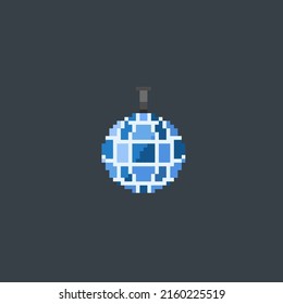 disco lamp in pixel art style