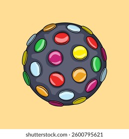 Disco lamp with vibrant colors