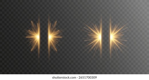 Explosão de luz de disco com faísca brilhante e brilho de lente em ilustração vibrante de estrela brilho backdrop design festivo flare fundo transparente luz solar gradiente feixe

