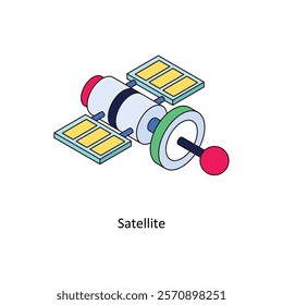 Disco Light isometric Colored illustration. EPS File stock illustration