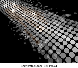 disco light stars abstract dance way background