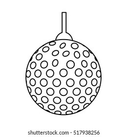 disco lights ball isolated icon vector illustration design