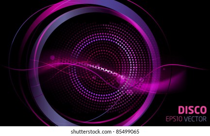 Disco lights theme vector