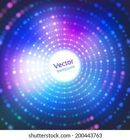 Disco lights. Vector background.